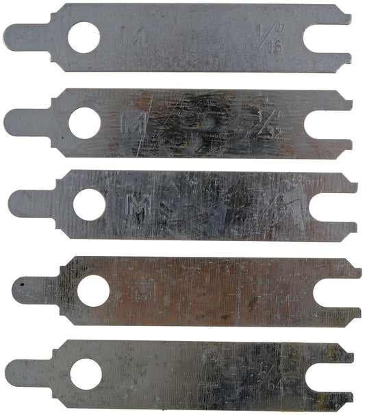 DORMAN 02336 Dorman 02336 Starter Alignment Shim, (1) 1/64, (2) 1/32 and (2) 1/16 in.