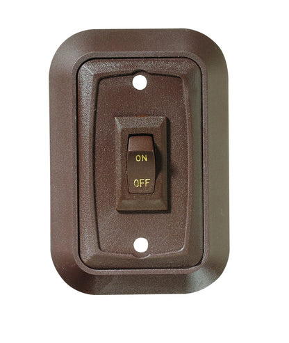 RV DESIGNER S651 RV Designer S651 Brown Single Wall Plate Switch w/Raised Bezel On/Off SPST