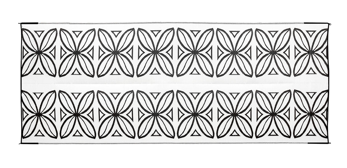 CAMCO 42833 Camco 42833 Botanical Awning Leisure Mat-Charcoal 8' x 20'