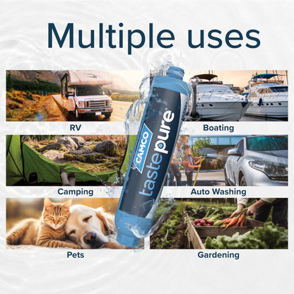 CAMCO 40013 Camco 40013 TastePURE KDF/Carbon Water Filter , Blue