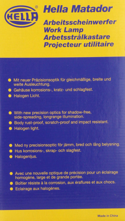 Hella H15470001 Worklight Matador 12V H3 W/GRL&Swch