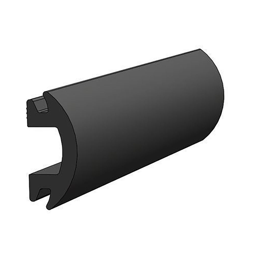 TACO Marine V12-4144BKA70-1 TACO 70' Flexible Black Rub Rail Insert 1-3/16" x 1/2"