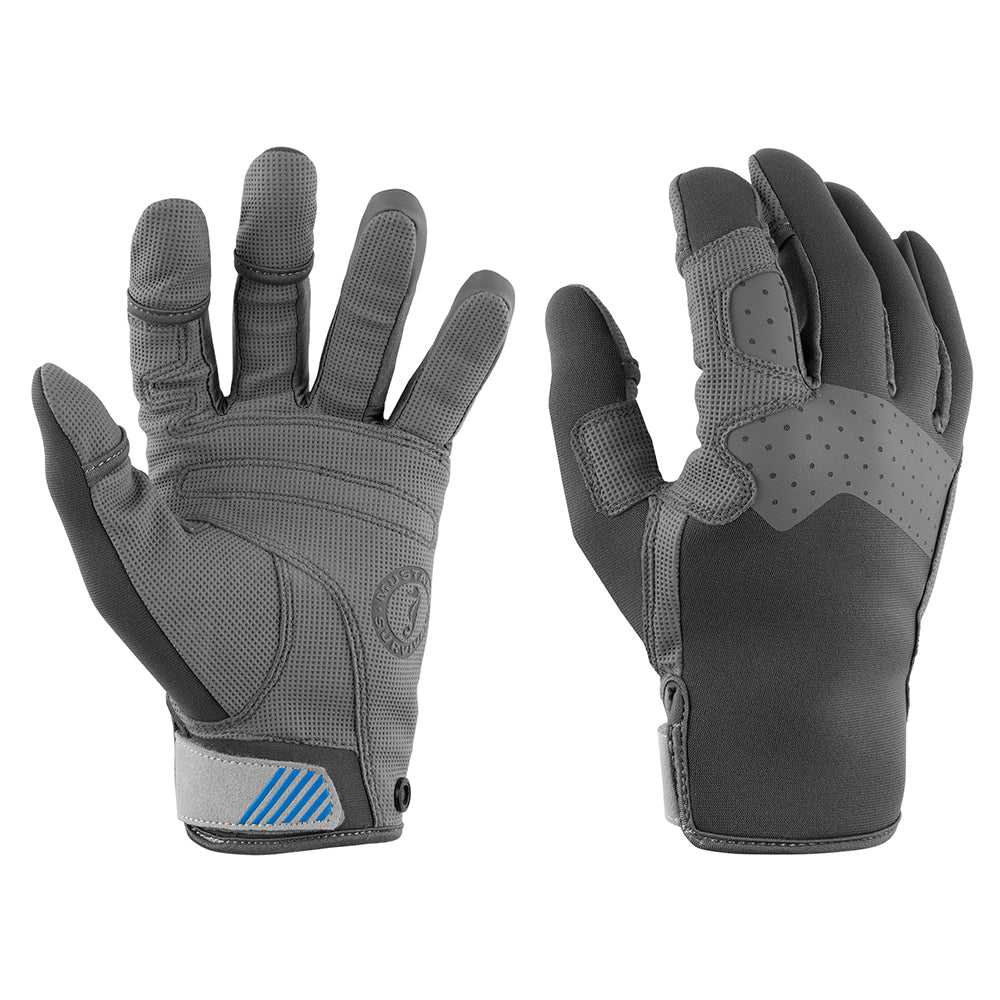Mustang Survival MA600302-269-M-267 Mustang Traction Closed Finger Gloves - Grey/Blue - Medium