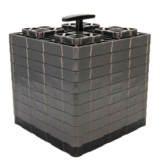 Camco 44527 Camco FasTen Leveling Blocks XL w/T-Handle - 2x2 - Grey *10-Pack