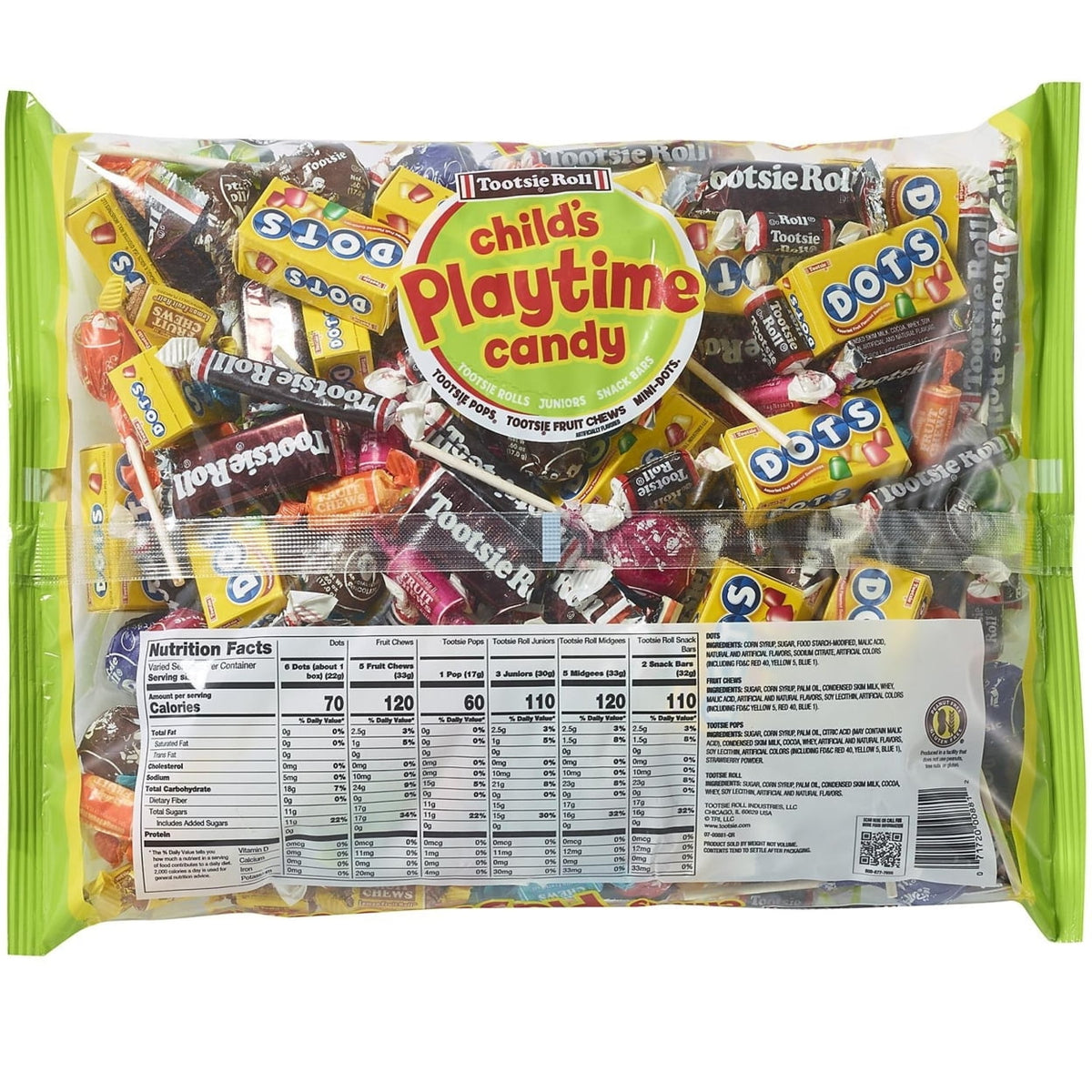 Tootsie Roll Tootsie Playtime Mix Candy Bag, 4.75 lb