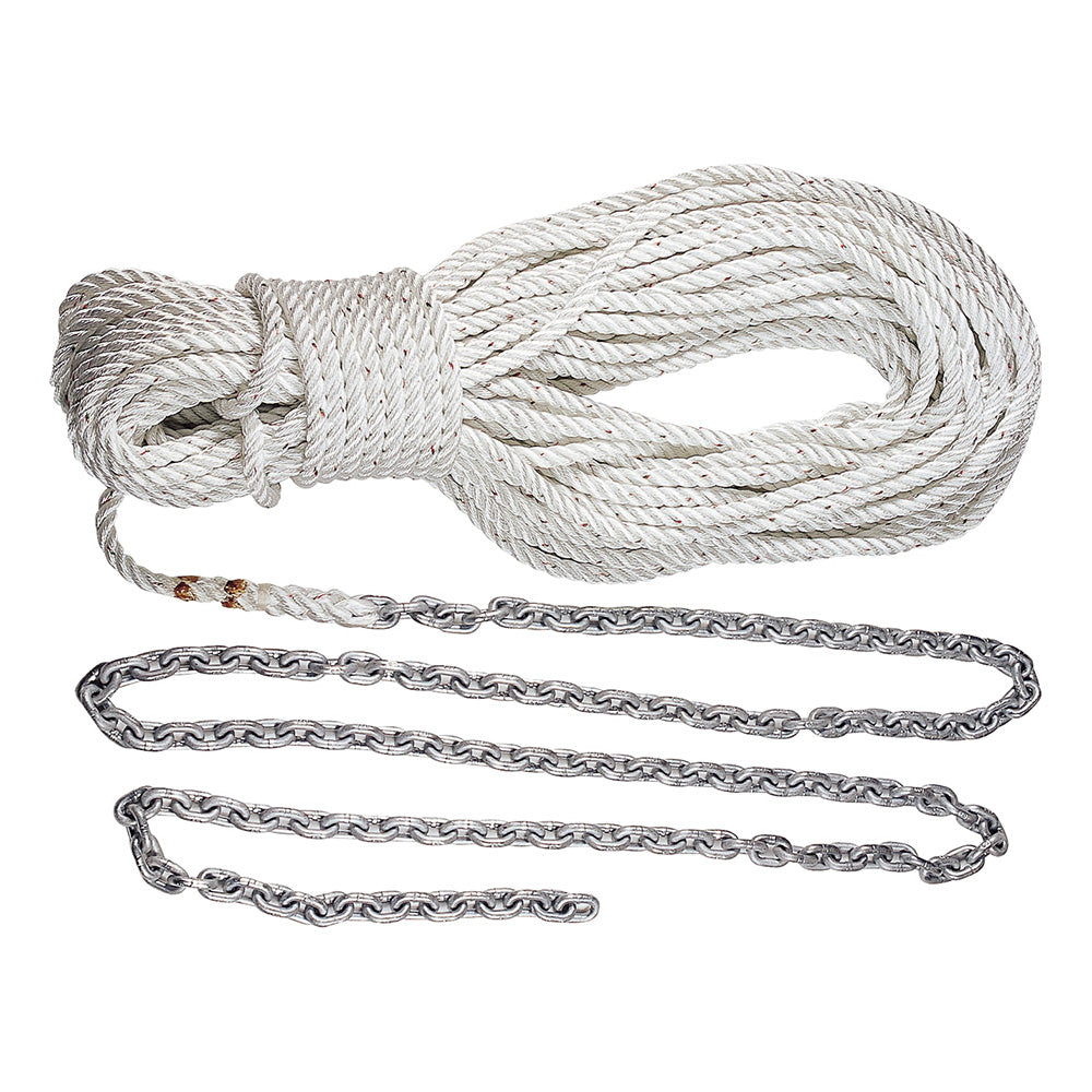 Lewmar 69000331 Lewmar Anchor Rode 5' of 1/4" G4 Chain &amp; 100' of 1/2" Rope w/Shackle