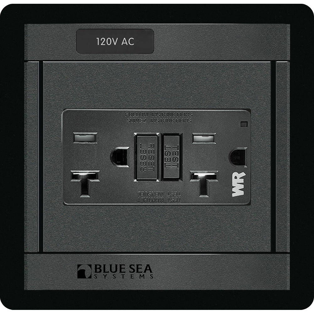 Blue Sea Systems 1499 Blue Sea 1499 - 360 Panel - 120V AC GFCI Dual Outlet