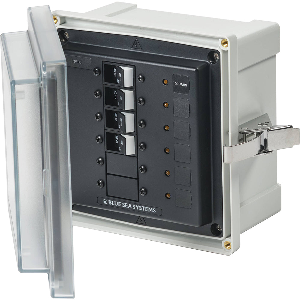 Blue Sea Systems 3135 Blue Sea 3135 - SMS Panel Enclosure w/UL Main &amp; 3 Branch (12/24V) - 12/24V DC