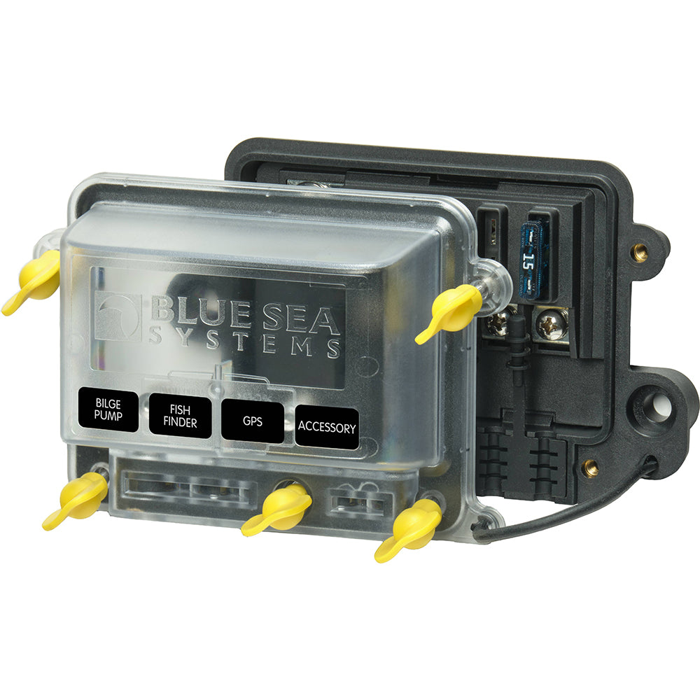Blue Sea Systems 5056100 Blue Sea 5056100 - Water Resistant ST-Blade Fuse Block w/Cover