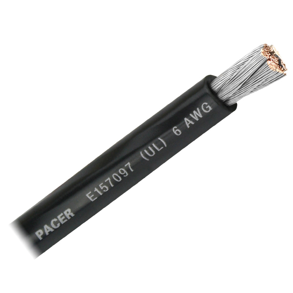 Pacer WUL6BK-FT Pacer Black 6 AWG Battery Cable - Sold By The Foot