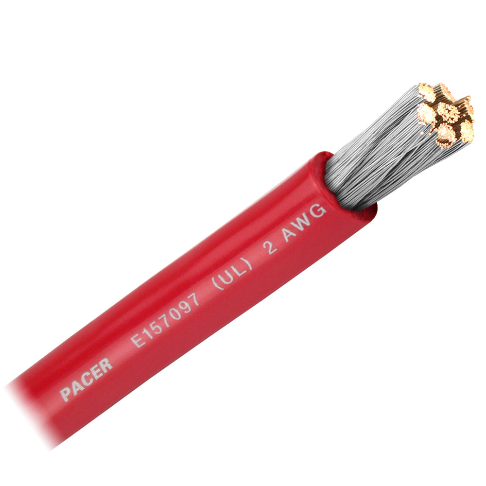 Pacer WUL2RD-FT Pacer Red 2 AWG Battery Cable - Sold By The Foot