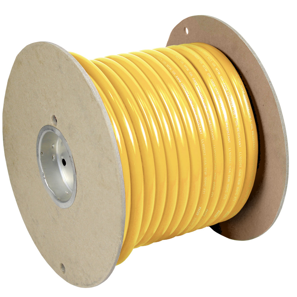 Pacer WUL2/0YL-100 Pacer Yellow 2/0 AWG Battery Cable - 100'
