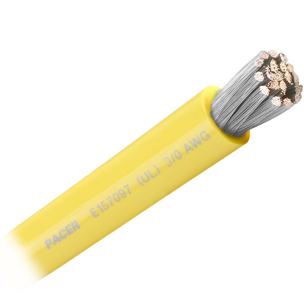 Pacer WUL3/0YL-FT Pacer Yellow 3/0 AWG Battery Cable - Sold By The Foot