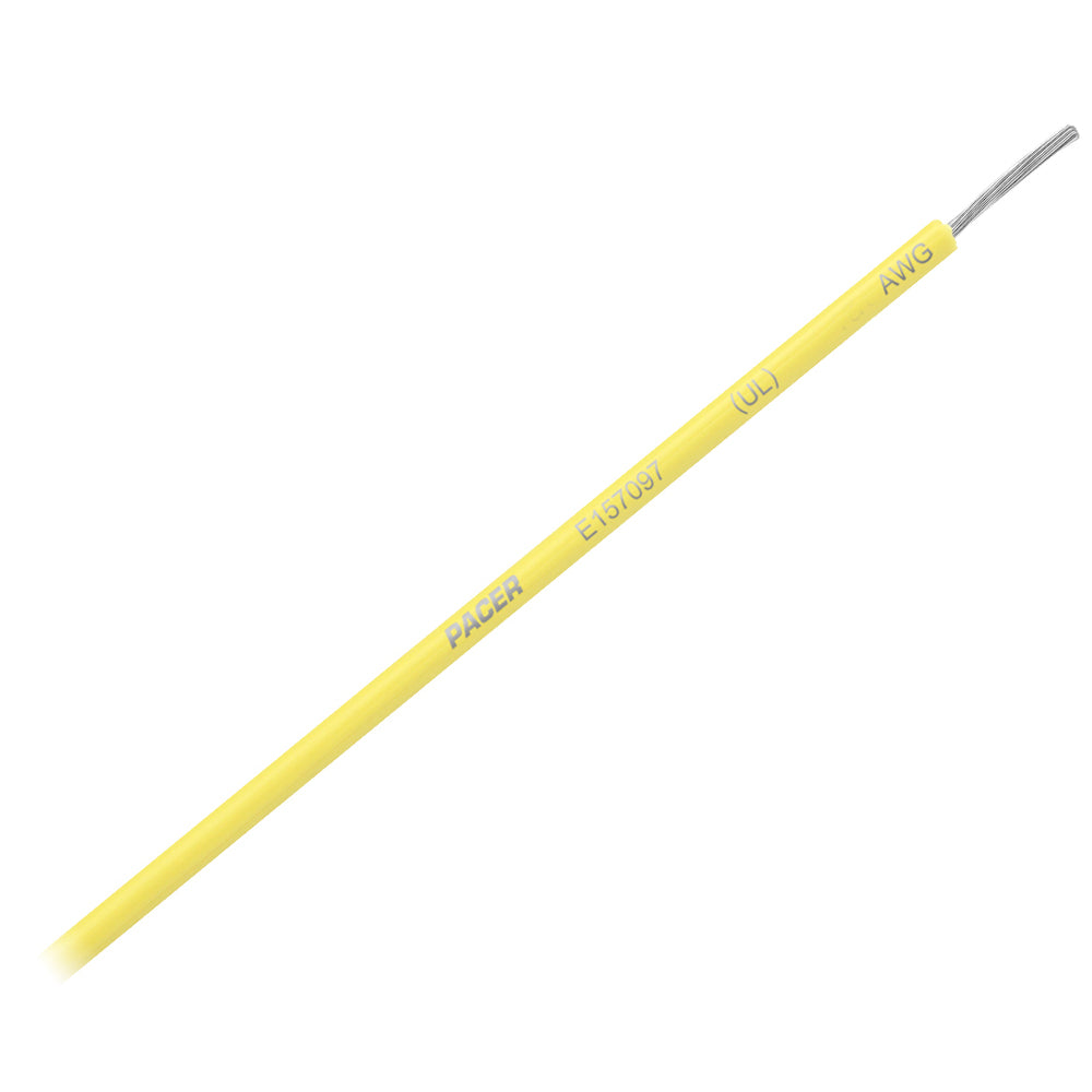 Pacer WUL16YL-25 Pacer Yellow 16 AWG Primary Wire - 25'
