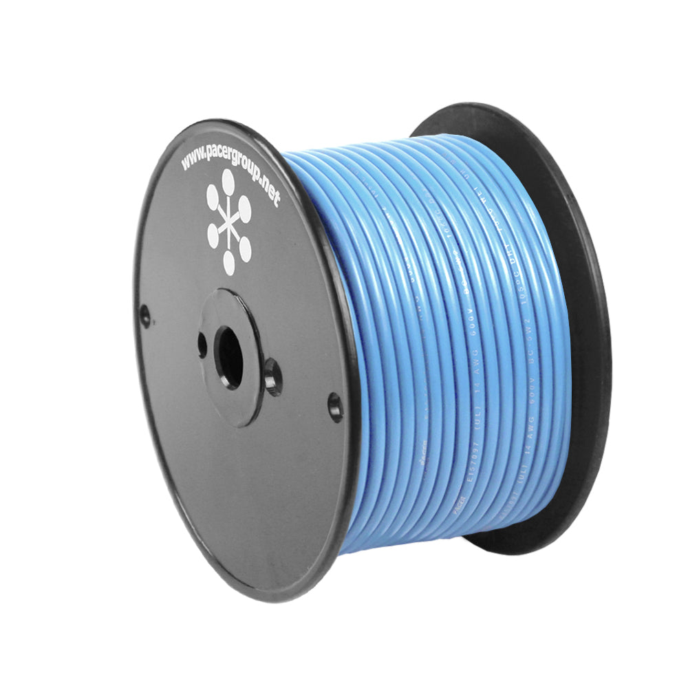 Pacer WUL16LB-100 Pacer Light Blue 16 AWG Primary Wire - 100'