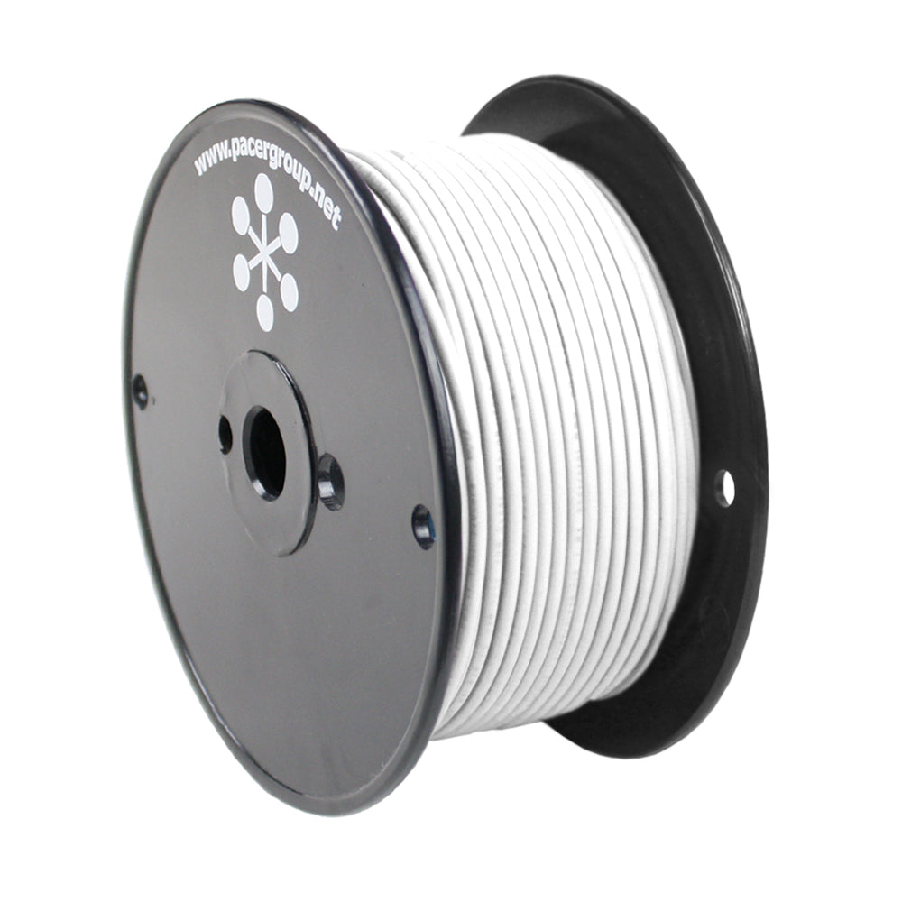 Pacer WUL16WH-250 Pacer White 16 AWG Primary Wire - 250'