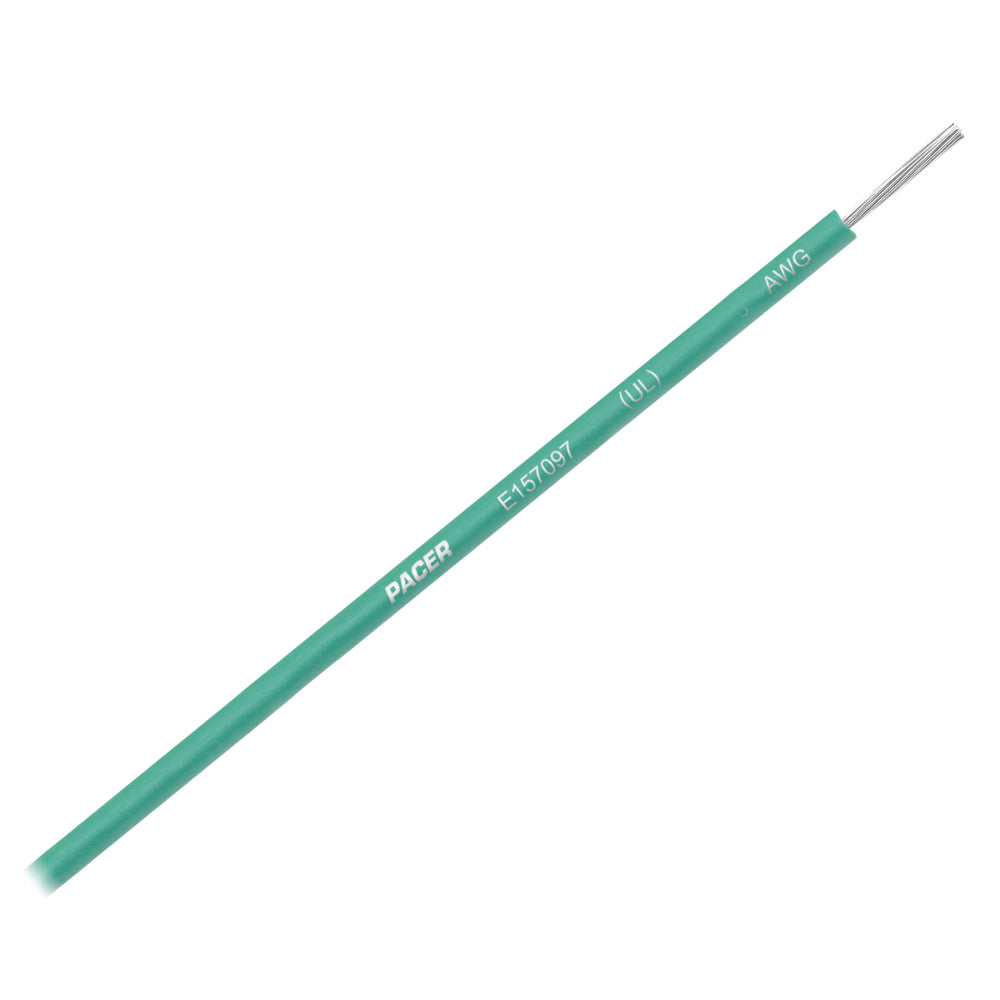 Pacer WUL14GR-25 Pacer Green 14 AWG Primary Wire - 25'