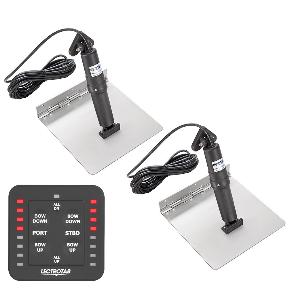 Lectrotab XKASL9X12 Lectrotab XKA Stainless Steel Trim Tab Kit w/One-Touch Control - 9 x 12
