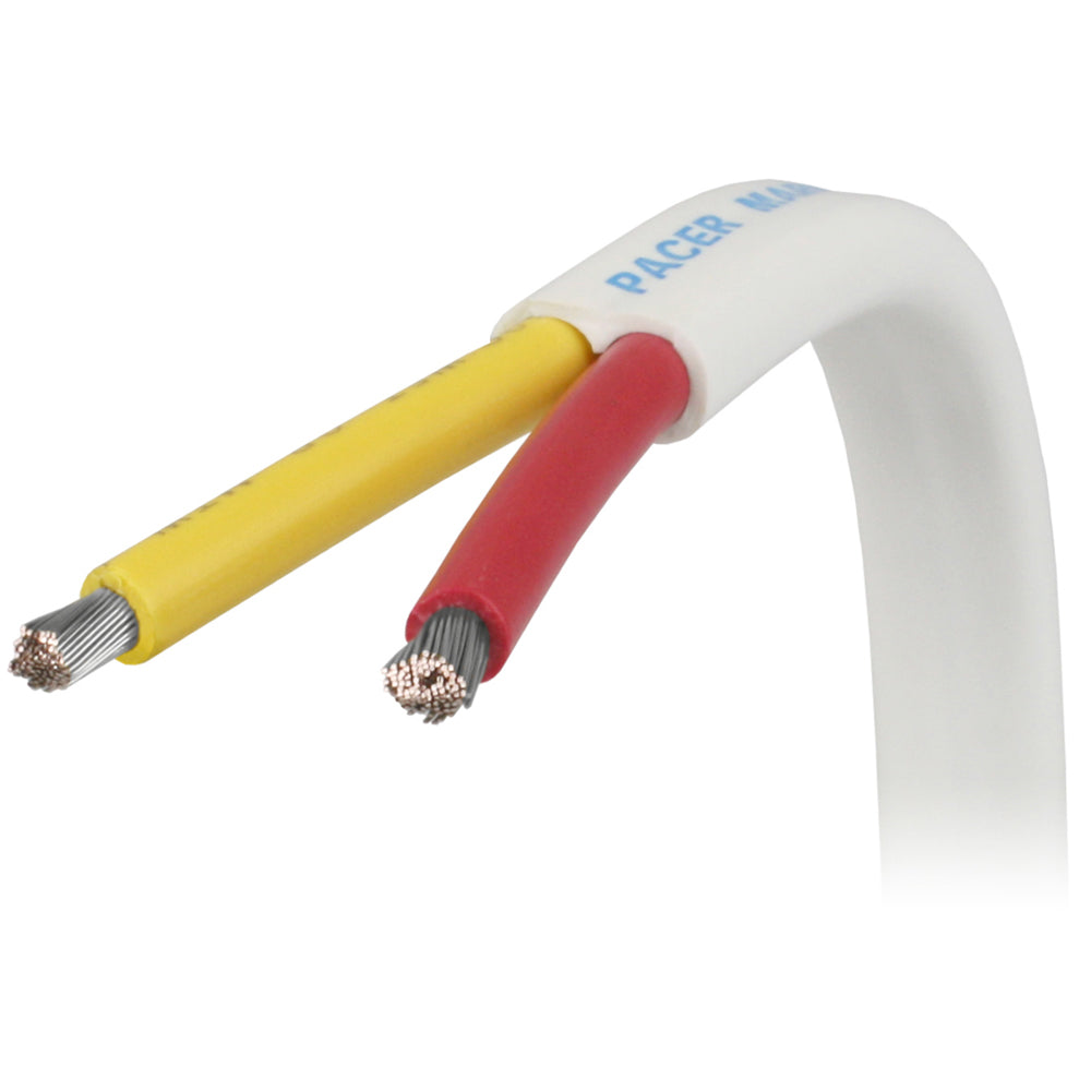 Pacer W12/2RYW-FT Pacer 12/2 AWG Safety Duplex Cable - Flat Cable - Red/Yellow - Sold By The Foot