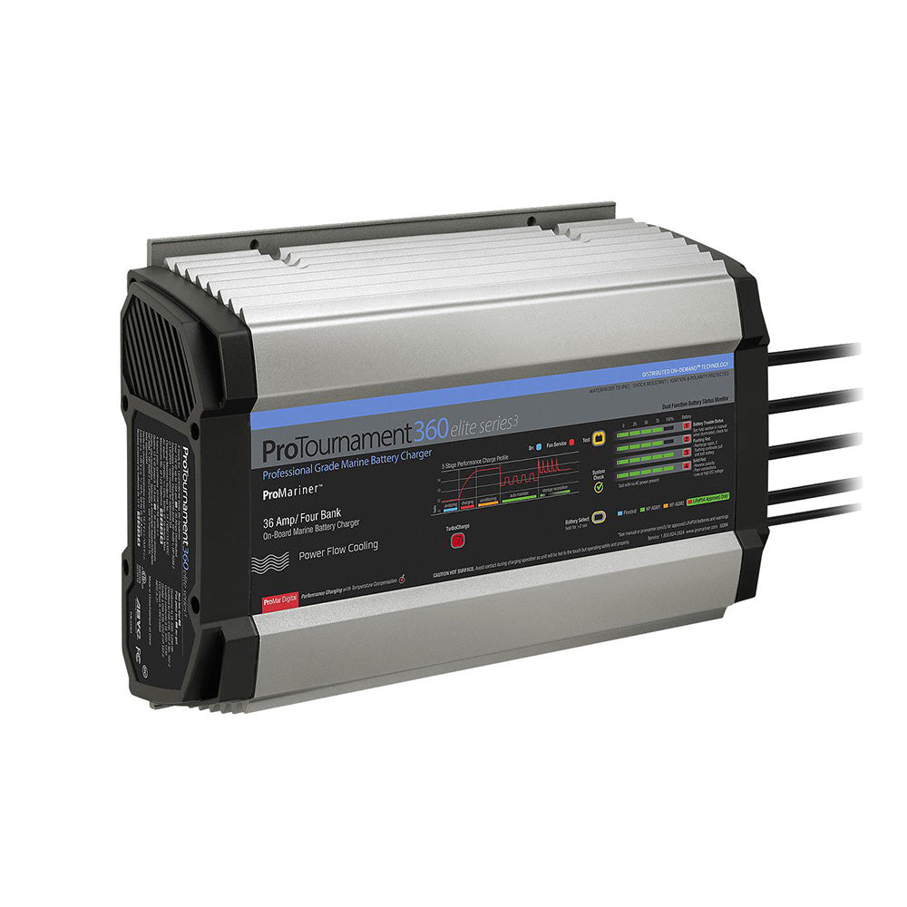 ProMariner 53364 ProMariner ProTournament 360 Elite Series3 4-Bank On-Board Marine Battery Charger