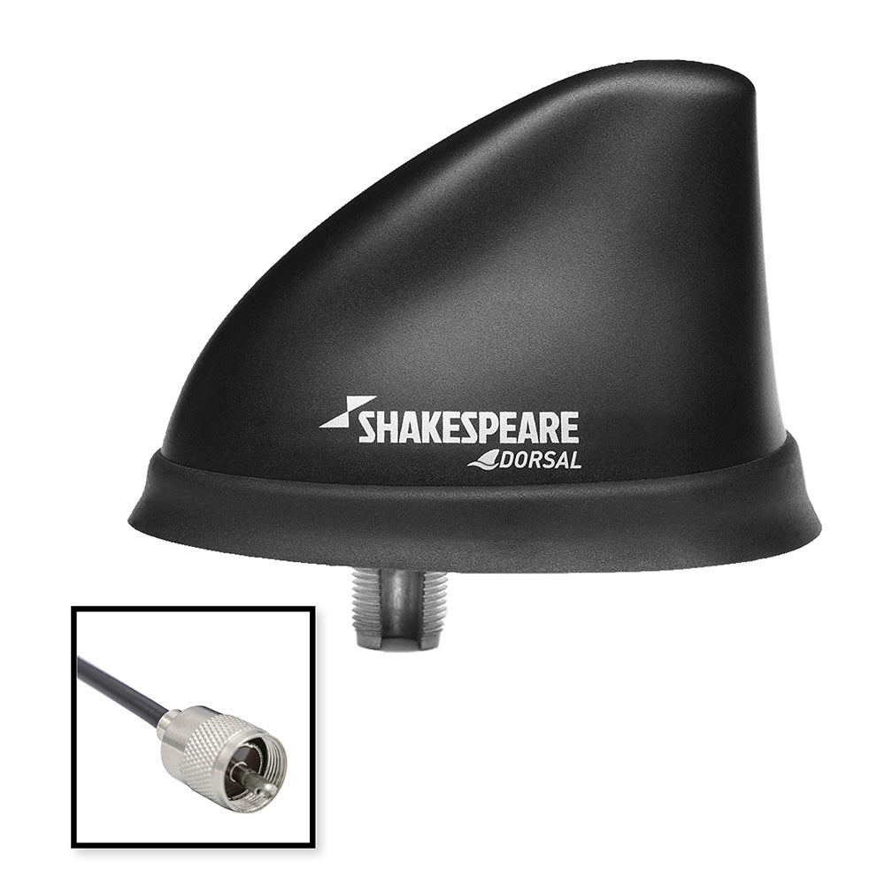 Shakespeare 5912-DS-VHF Shakespeare Dorsal Antenna Black Low Profile 26' RGB Cable w/PL-259