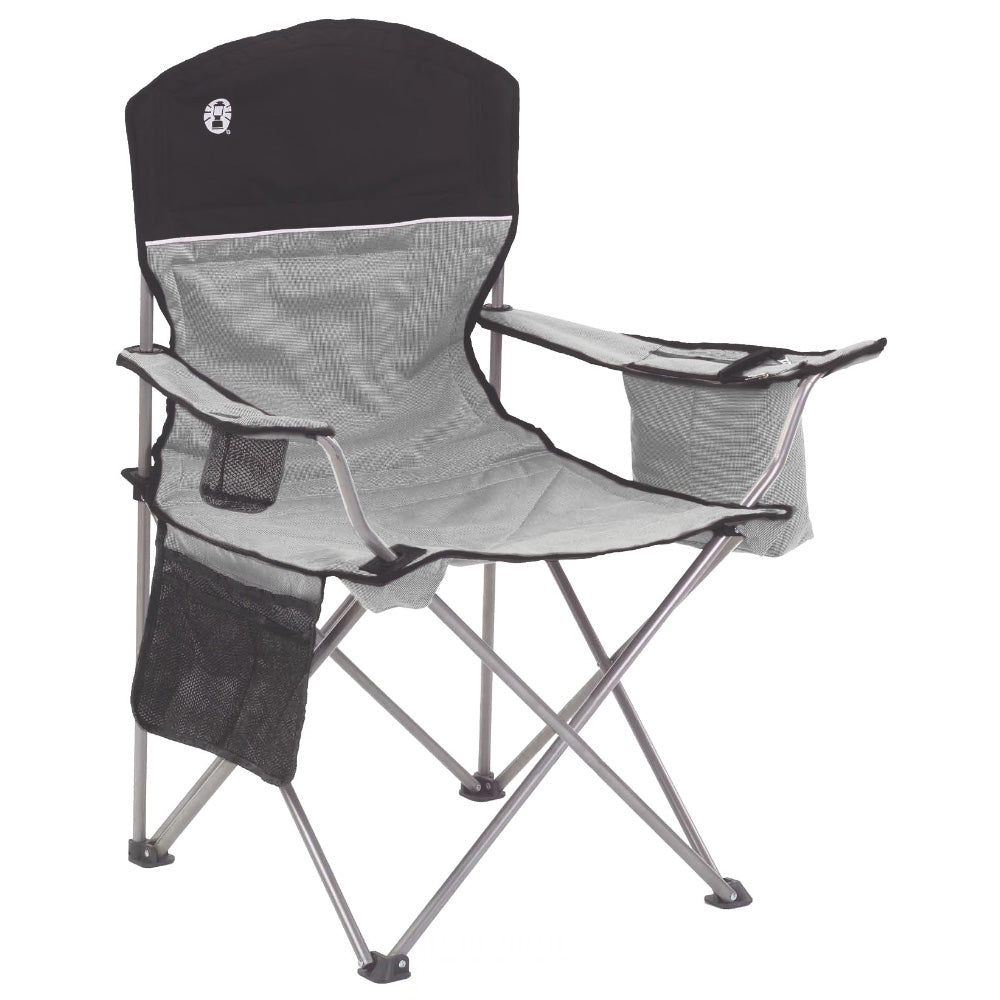 Coleman 2000034873 Coleman Cooler Quad Chair - Grey &amp; Black