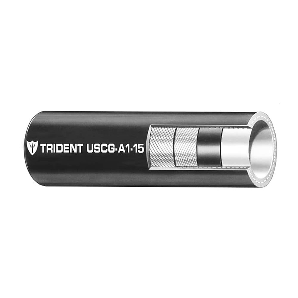 Trident Marine 365-0386 Trident Marine 3/8" x 50' Boxed Low Permeation Type A1-15 Fuel Line Hose - Black