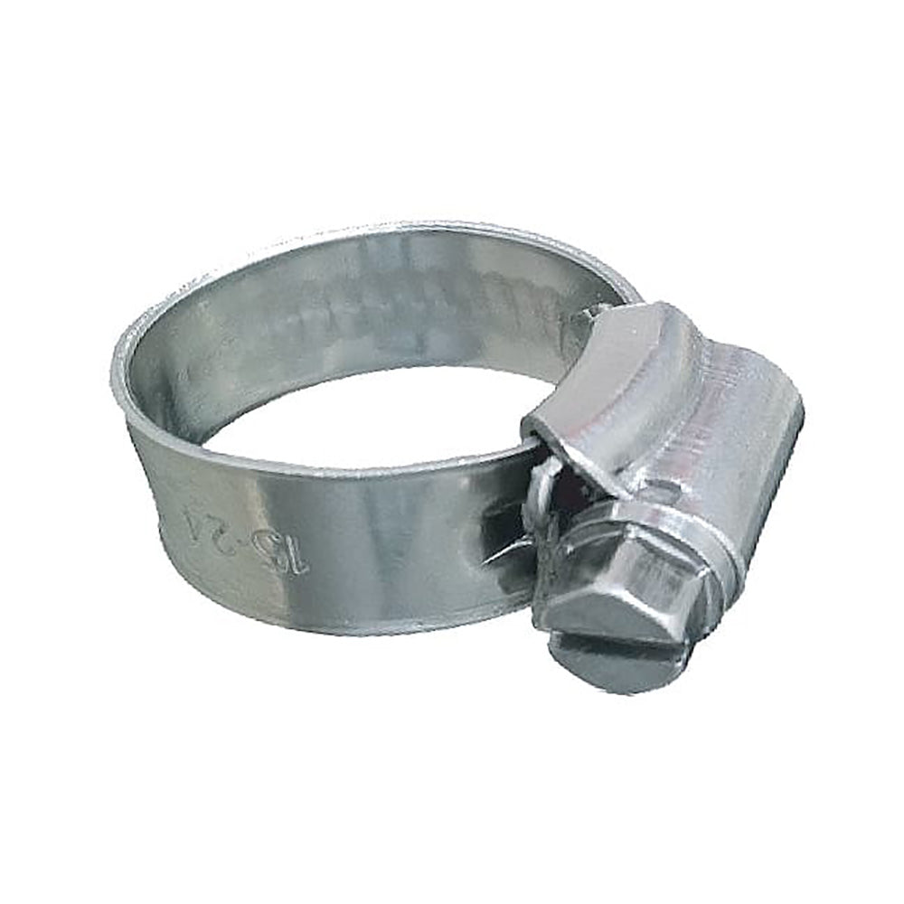 Trident Marine 705-0121 Trident Marine 316 SS Non-Perforated Worm Gear Hose Clamp - 3/8" Band - 5/8"&ndash;15/16" Clamping Range - 10-Pack - SAE Size 8