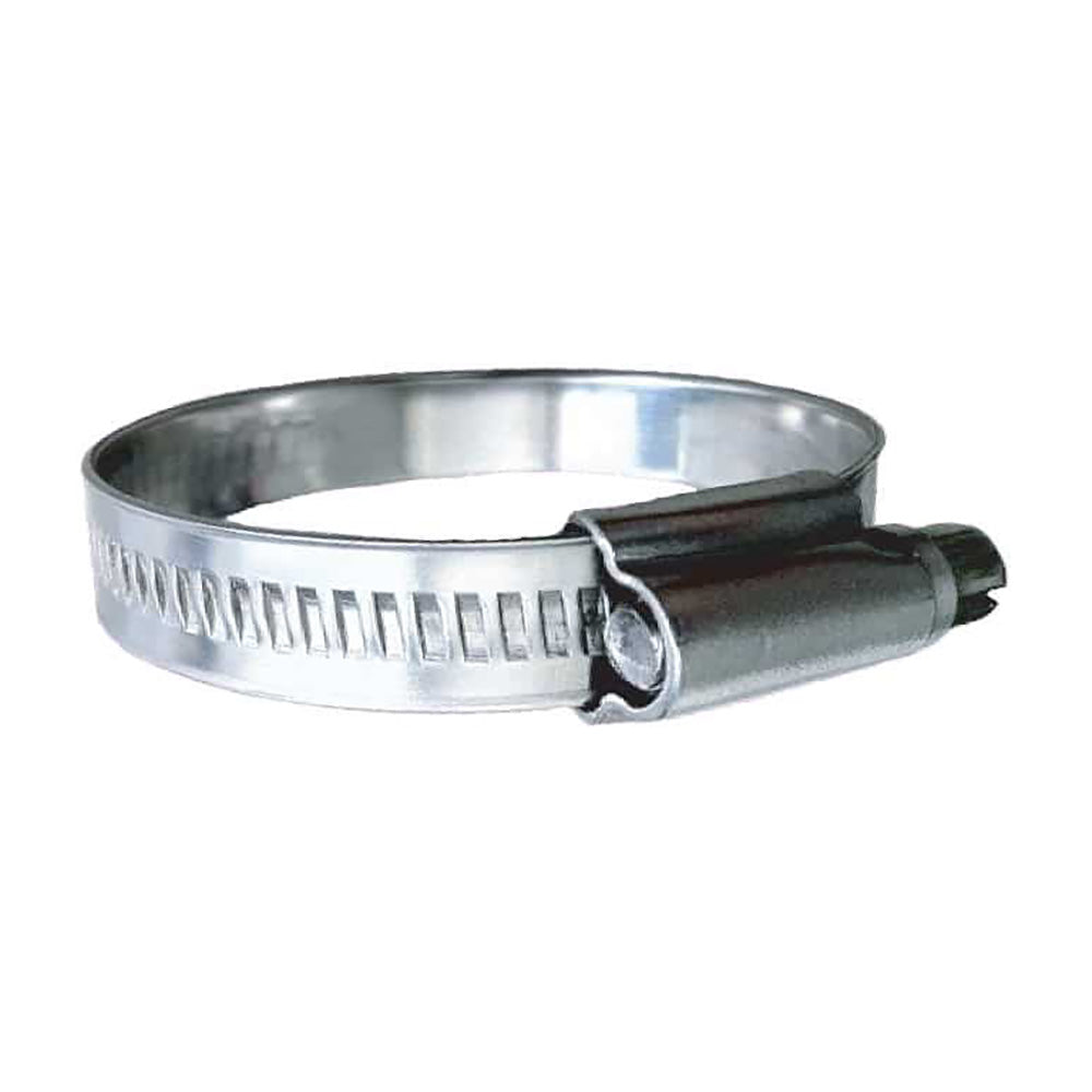 Trident Marine 710-0121 Trident Marine 316 SS Non-Perforated Worm Gear Hose Clamp - 15/32" Band - (5/8" &ndash; 15/16") Clamping Range - 10-Pack - SAE Size 8