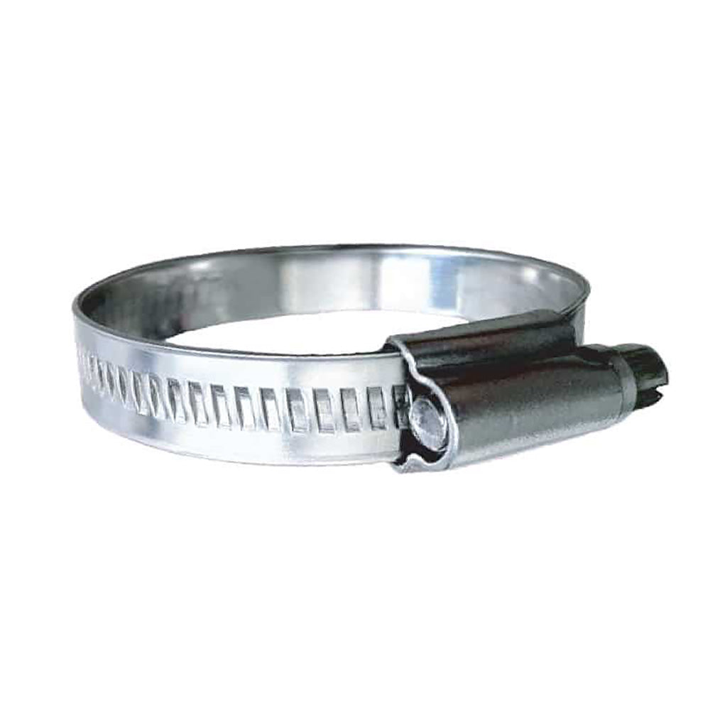 Trident Marine 710-0341 Trident Marine 316 SS Non-Perforated Worm Gear Hose Clamp - 15/32" Band - (7/8" &ndash; 1-1/4") Clamping Range - 10-Pack - SAE Size 12