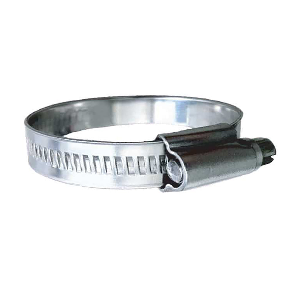 Trident Marine 710-1001 Trident Marine 316 SS Non-Perforated Worm Gear Hose Clamp - 15/32" Band - (1-1/16" &ndash; 1-1/2") Clamping Range - 10-Pack - SAE Size 16