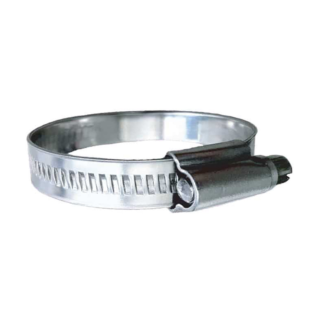 Trident Marine 710-1141 Trident Marine 316 SS Non-Perforated Worm Gear Hose Clamp - 15/32" Band - (1-1/4" &ndash; 1-3/4") Clamping Range - 10-Pack - SAE Size 20