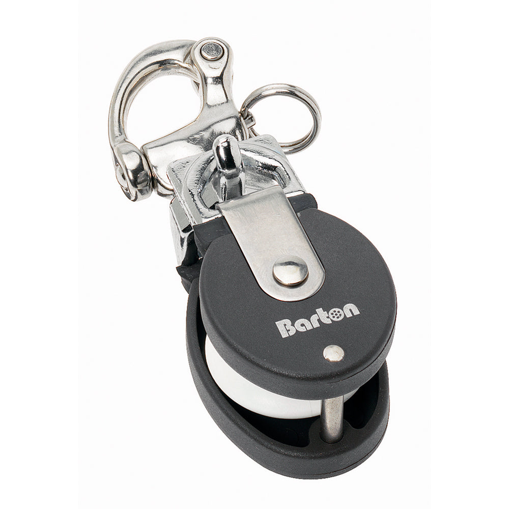 Barton Marine 90301 Barton Marine Size 2 Snatch Block w/Stainless Snap Shackle - 35mm Sheave