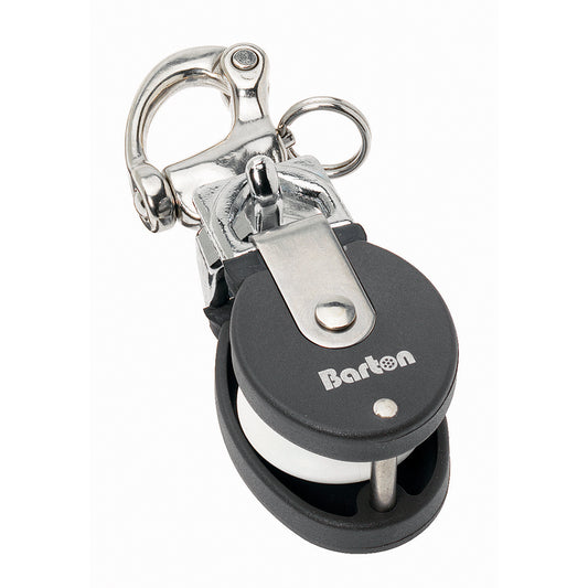 Barton Marine 90301 Barton Marine Size 2 Snatch Block w/Stainless Snap Shackle - 35mm Sheave