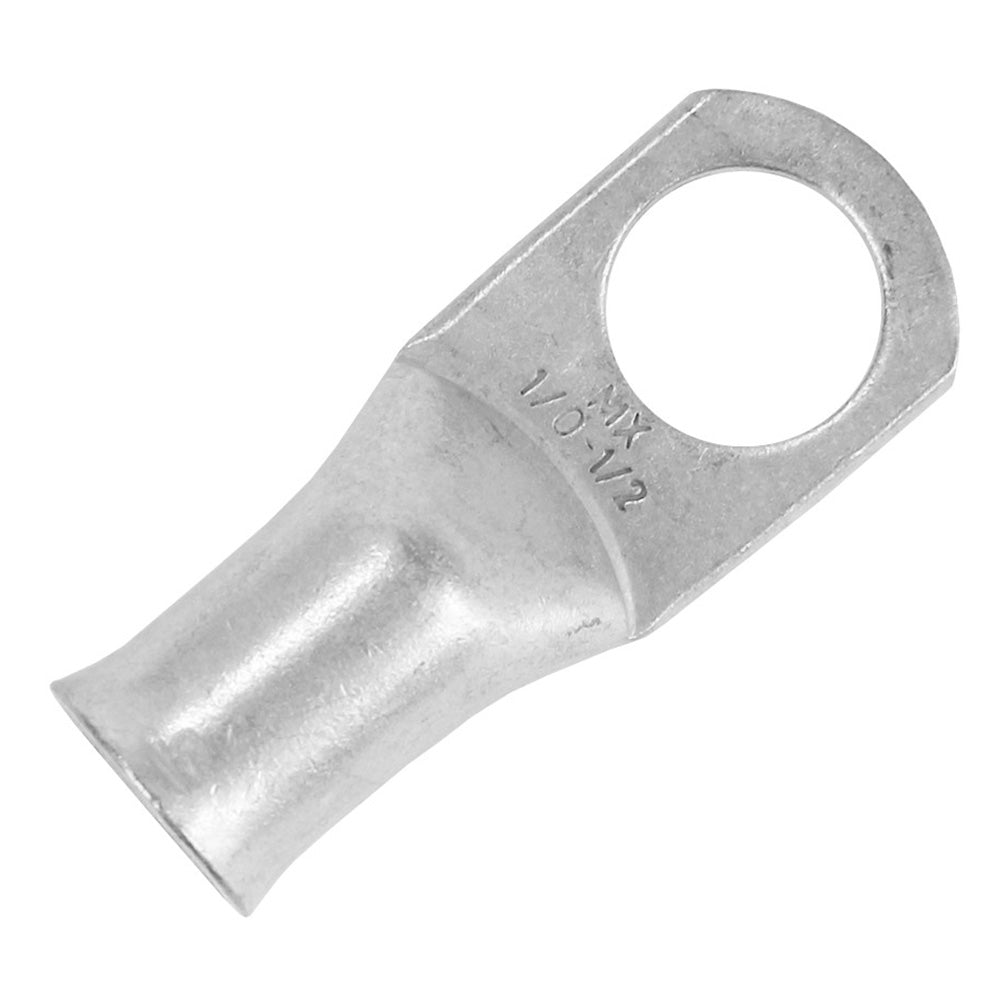 Pacer TAE1/0-12R-10 Pacer Tinned Lug 1/0 AWG - 1/2" Stud Size - 10 Pack