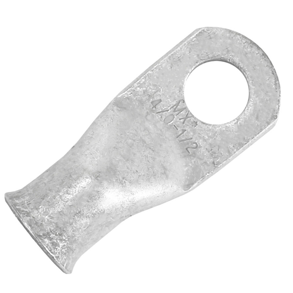 Pacer TAE4/0-12R-10 Pacer Tinned Lug 4/0 AWG - 1/2" Stud Size - 10 Pack