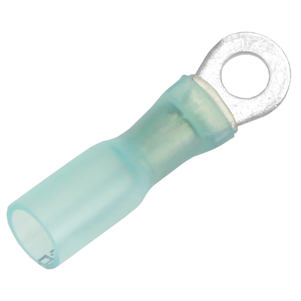 Pacer TE14-8R-100 Pacer 16-14 AWG Heat Shrink Ring Terminal - #8 Stud Size - 100 Pack