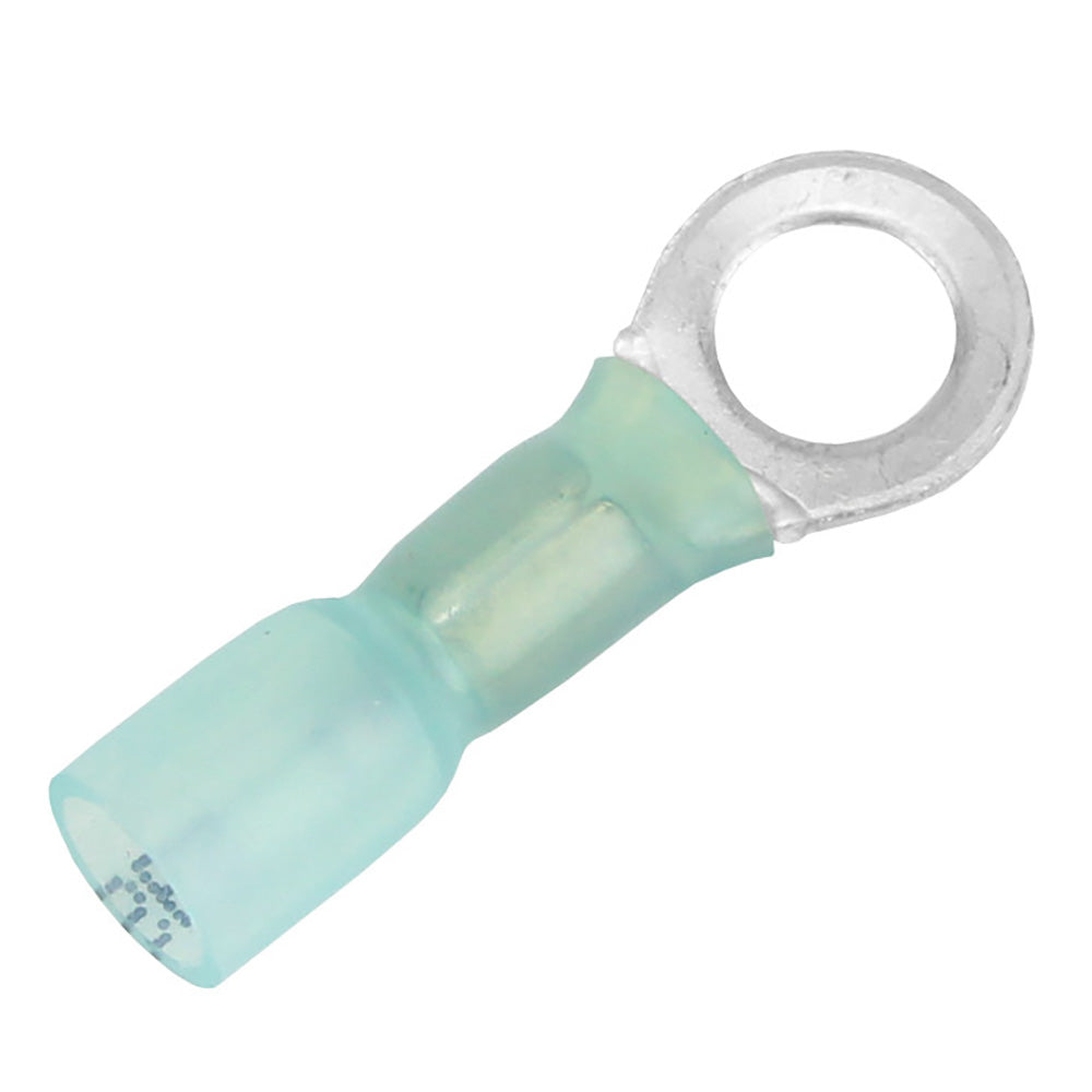 Pacer TE14-14R-100 Pacer 16-14 AWG Heat Shrink Ring Terminal - 1/4" Stud Size - 100 Pack
