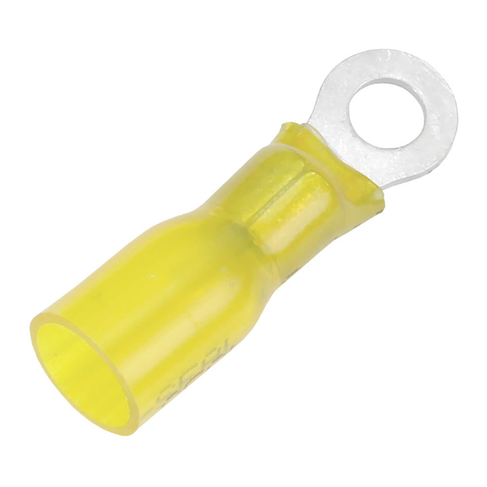 Pacer TE10-8R-25 Pacer 12-10 AWG Heat Shrink Ring Terminal - #8 Stud Size - 25 Pack