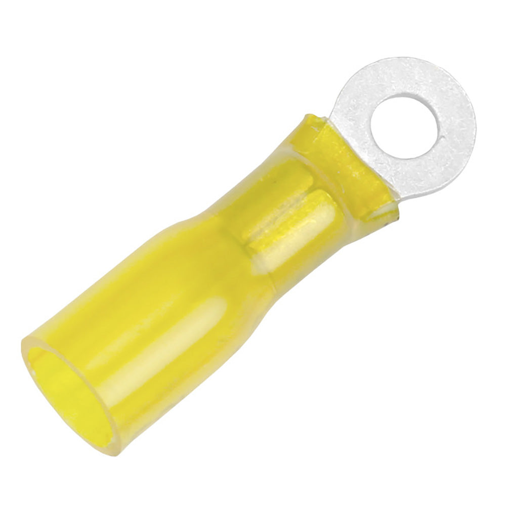 Pacer TE10-10R-25 Pacer 12-10 AWG Heat Shrink Ring Terminal - #10 Stud Size - 25 Pack