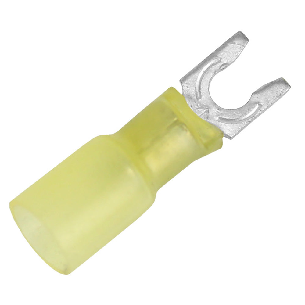 Pacer TE10-8SLF-25 Pacer 12-10 AWG Heat Shrink Spade Terminal - #8 Stud Size - 25 Pack