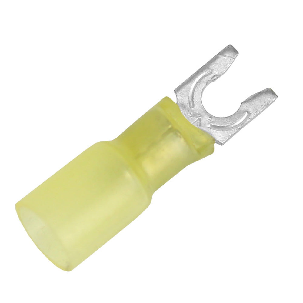 Pacer TE10-8SLF-100 Pacer 12-10 AWG Heat Shrink Spade Terminal - #8 Stud Size - 100 Pack