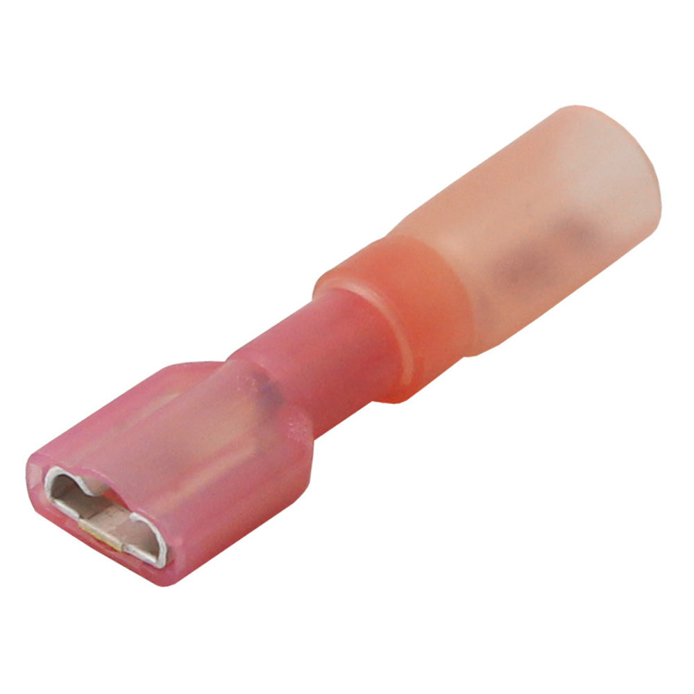 Pacer TDE18-250FI-25 Pacer 22-18 AWG Heat Shrink Female Disconnect - 25 Pack