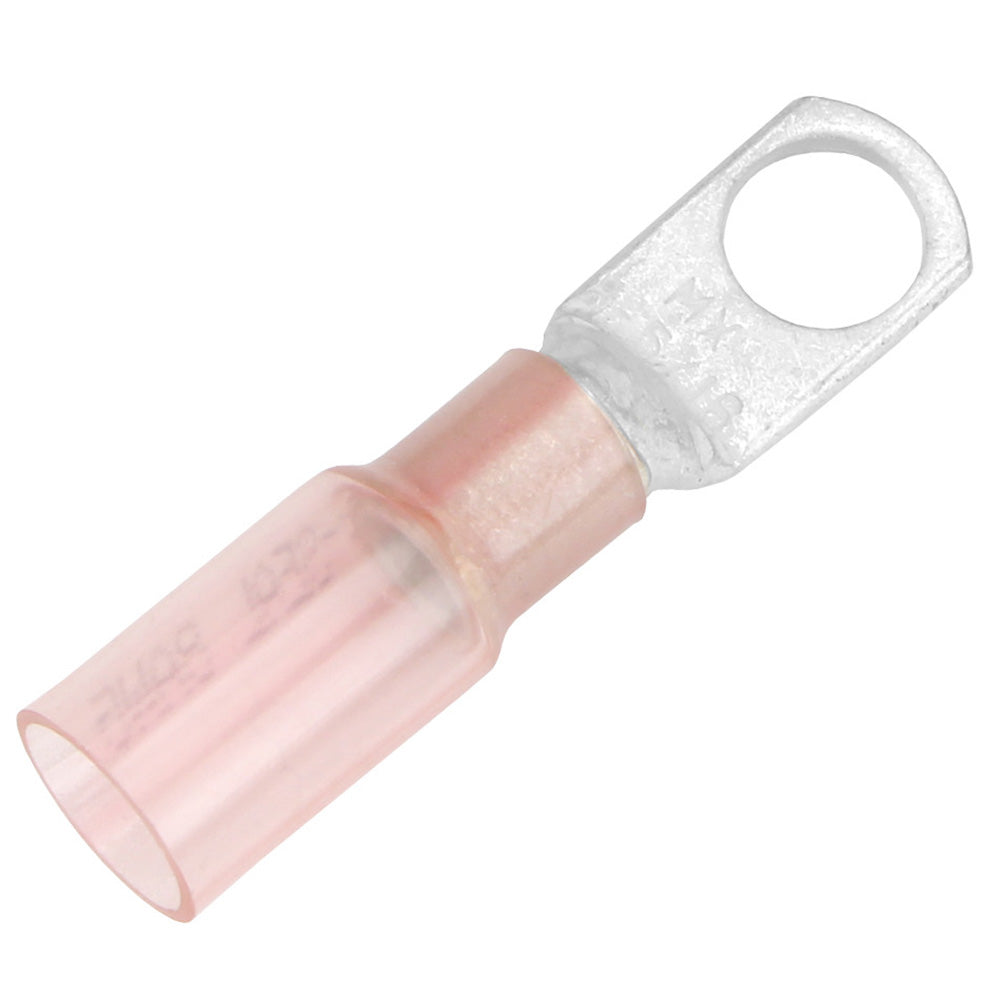 Pacer TE8-56R-25 Pacer 8 AWG Heat Shrink Ring Terminal - 5/16" Stud Size - 25 Pack