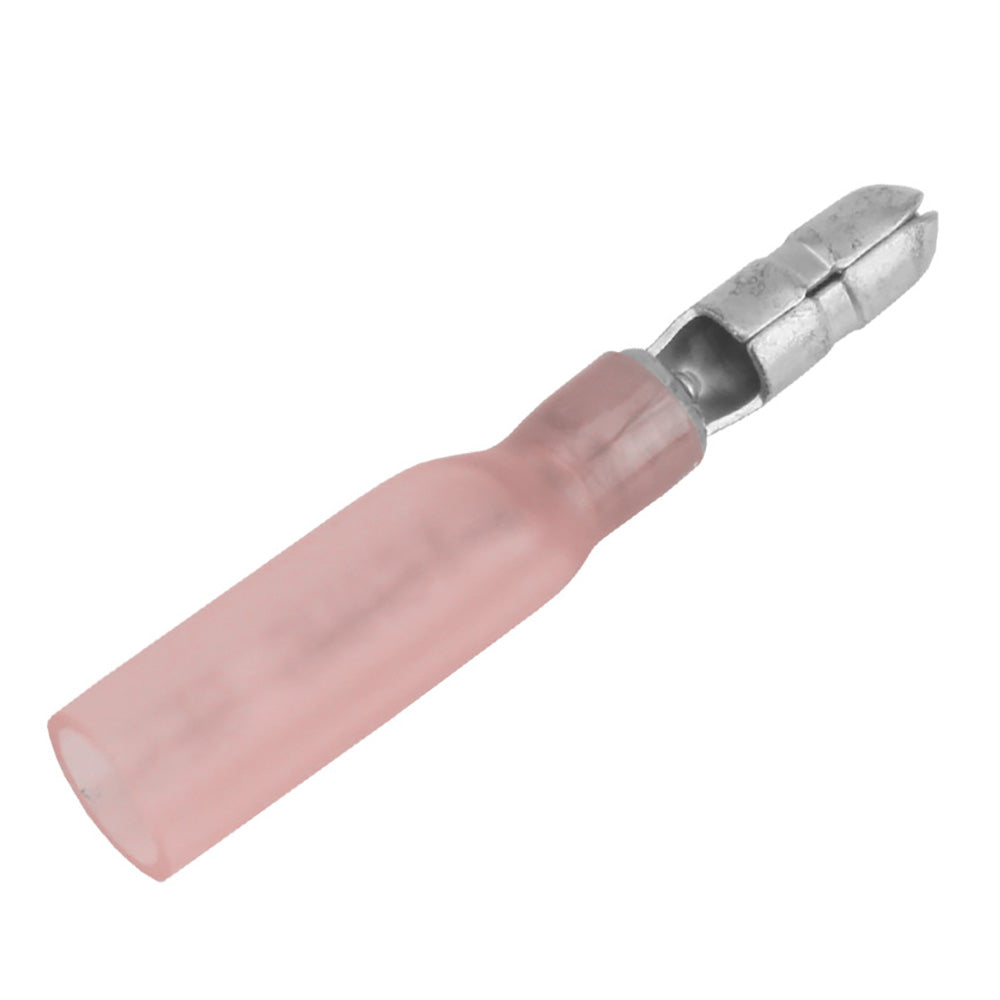 Pacer TBPE18-156-100 Pacer 22-18 AWG Heat Shrink Male Bullet Terminal - 100 Pack