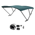 SureShade Battery Powered Bimini - Black Anodized Frame &amp; Green Fabric
