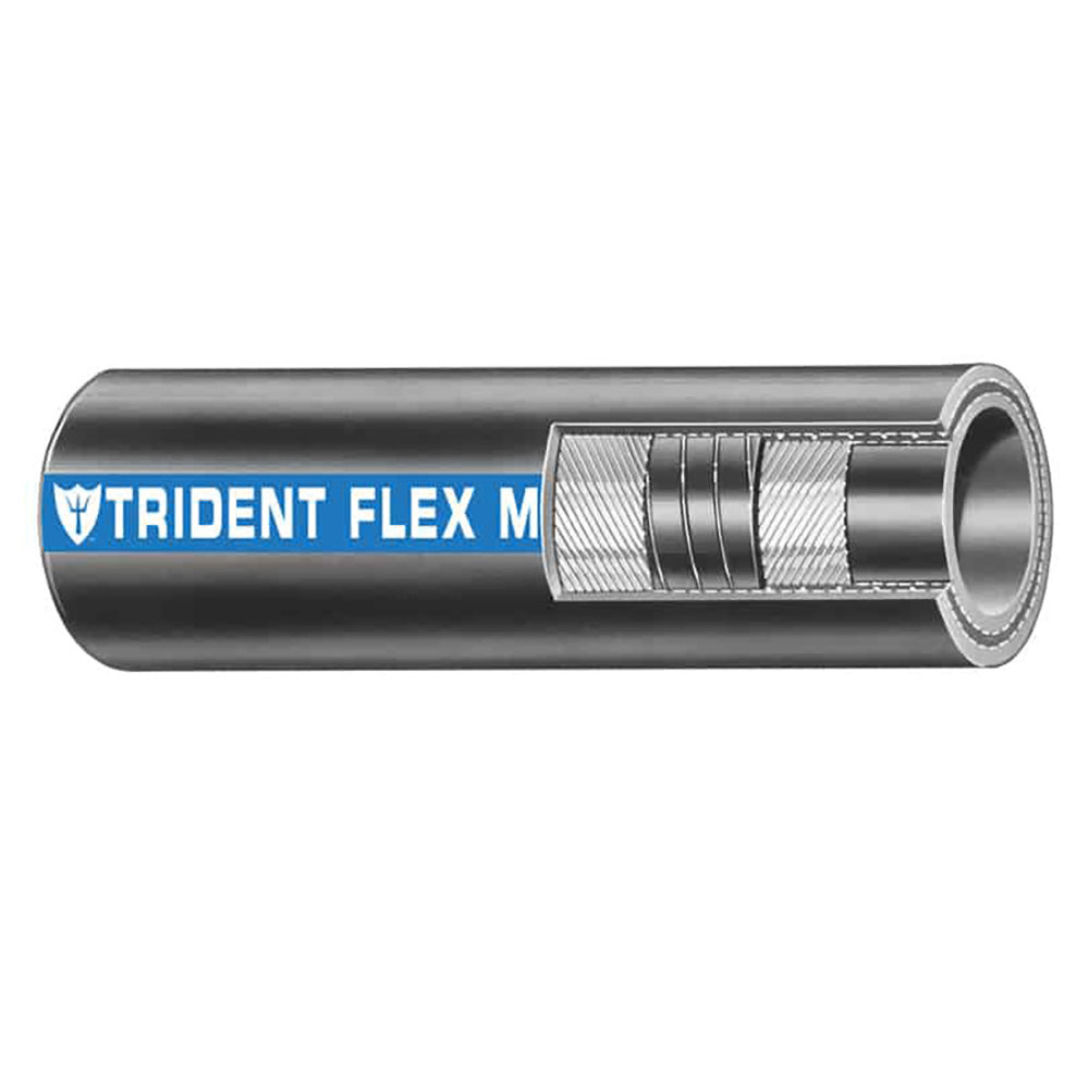 Trident Marine 250-1126-FT Trident Marine 1-1/2" Flex Marine Wet Exhaust &amp; Water Hose - Black - Sold by the Foot