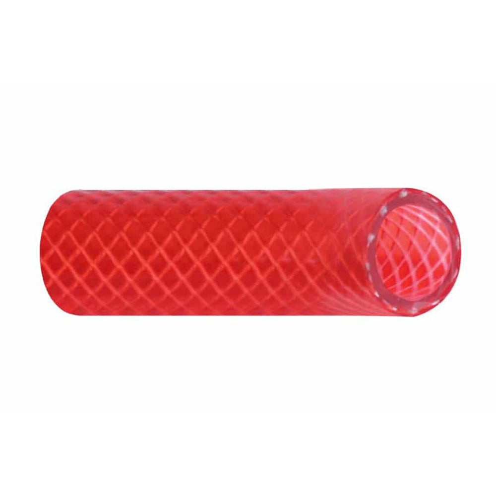 Trident Marine 166-0586-FT Trident Marine 5/8" Reinforced PVC (FDA) Hot Water Feed Line Hose - Drinking Water Safe - Translucent Red - Sold by the Foot