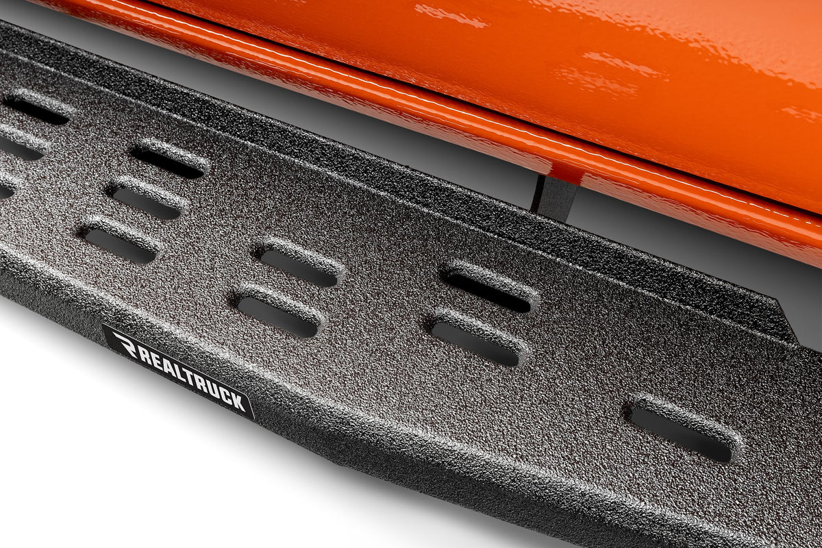 GO RHINO 69643280T Go Rhino RB30 Running Boards & Brackets | Cab Length, Galvanized Steel, Protective Bedliner Coating | 69643280T | Fits 2024 Toyota Tacoma Double Cab