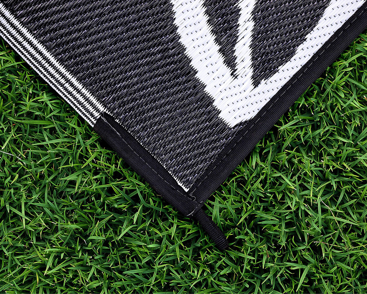 CAMCO 42833 Camco 42833 Botanical Awning Leisure Mat-Charcoal 8' x 20'